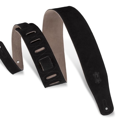 Levy's MS26-BLK Hand-brushed Suede Guitar Strap Black