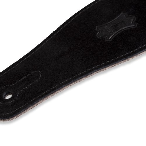 Levy's MS26-BLK Hand-brushed Suede Guitar Strap Black