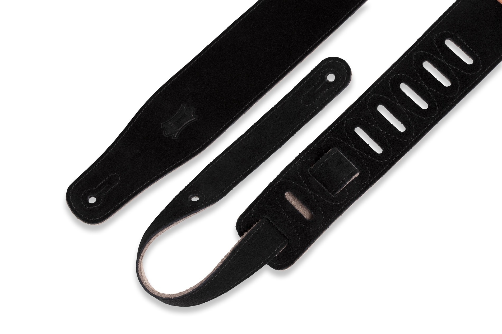 Levy's MS26-BLK Hand-brushed Suede Guitar Strap Black
