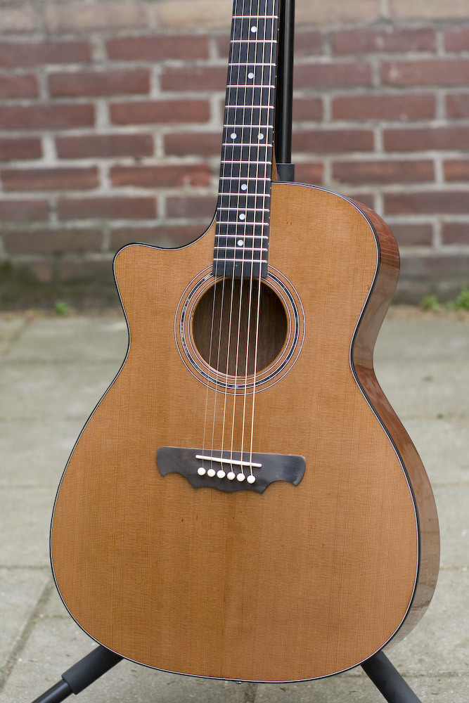 Vox Humana Carbon Acoustic Grand Auditorium Gitaar Linkshandig