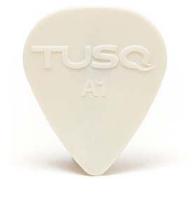 TUSQ A1 0.68mm Pick - White 6 Pack