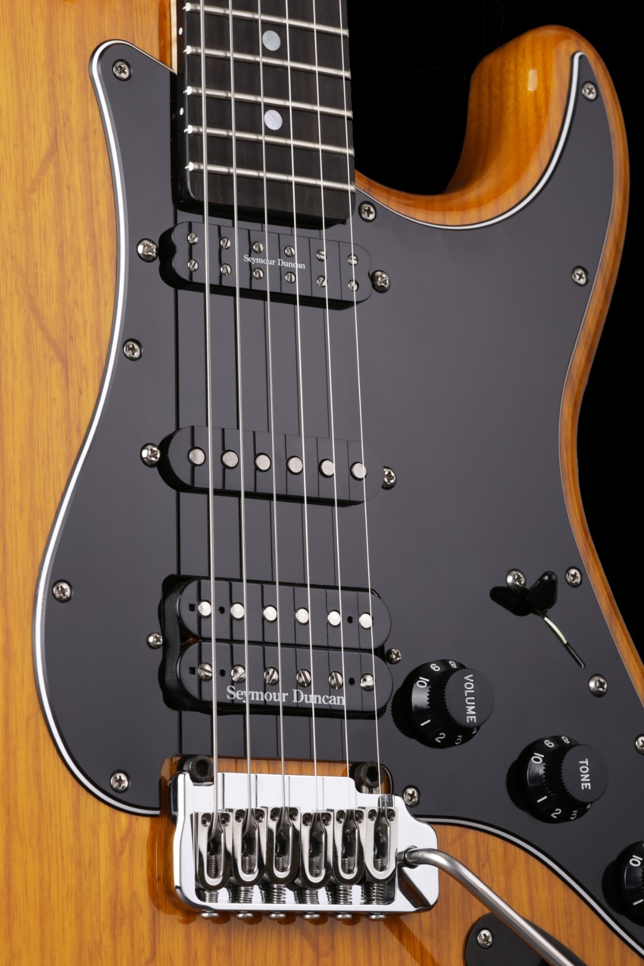 Vox Humana ST-HSH Model Amberburst with Ebony Fingerboard (2013)