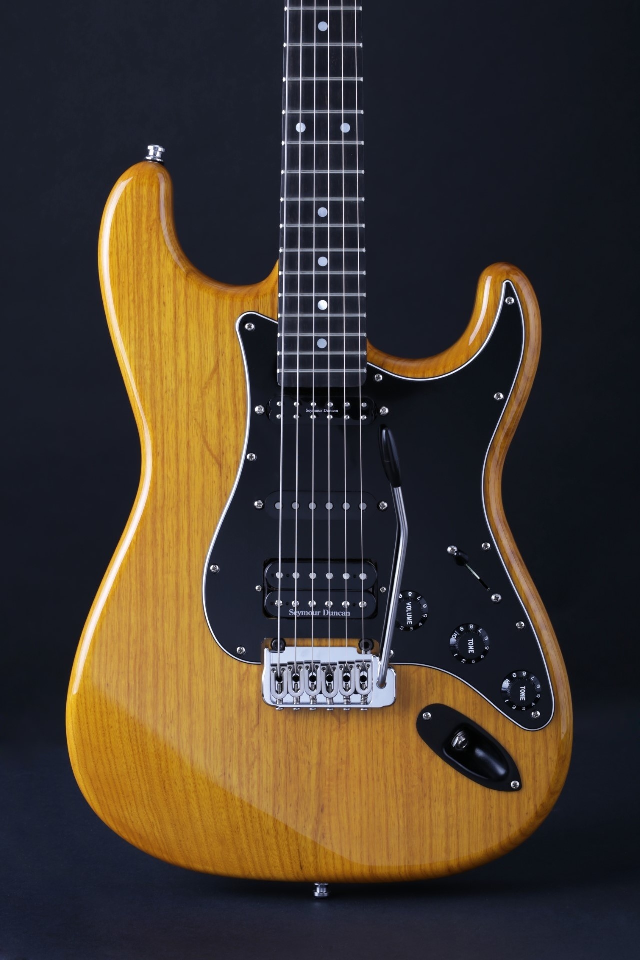 Vox Humana ST-HSH Model Amberburst with Ebony Fingerboard (2013)