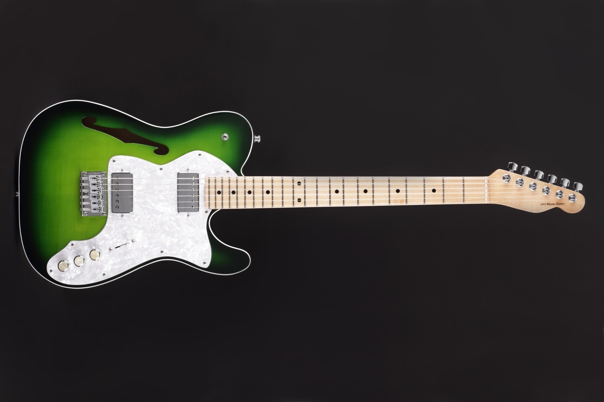 Vox Humana Thinline Tele Greenburst with LR Baggs Piezo Bridge (2014)