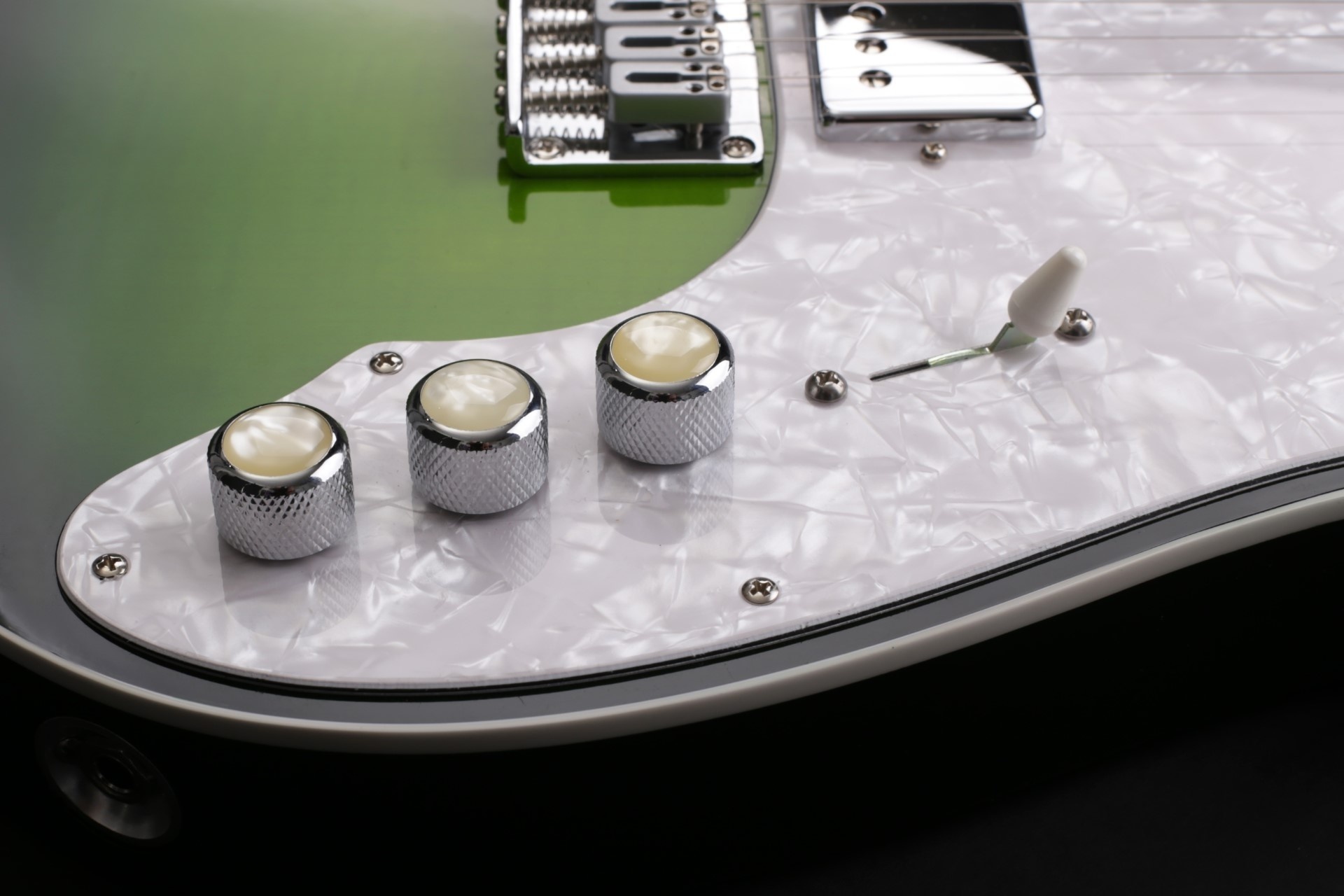 Vox Humana Thinline Tele Greenburst with LR Baggs Piezo Bridge (2014)