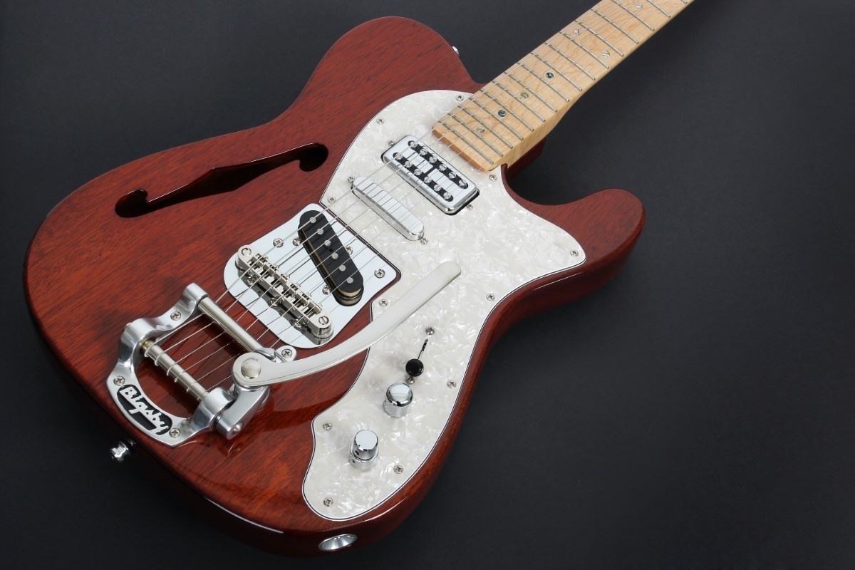 Vox Humana Mahogany Thinline 3-Pickup Tele (2012)