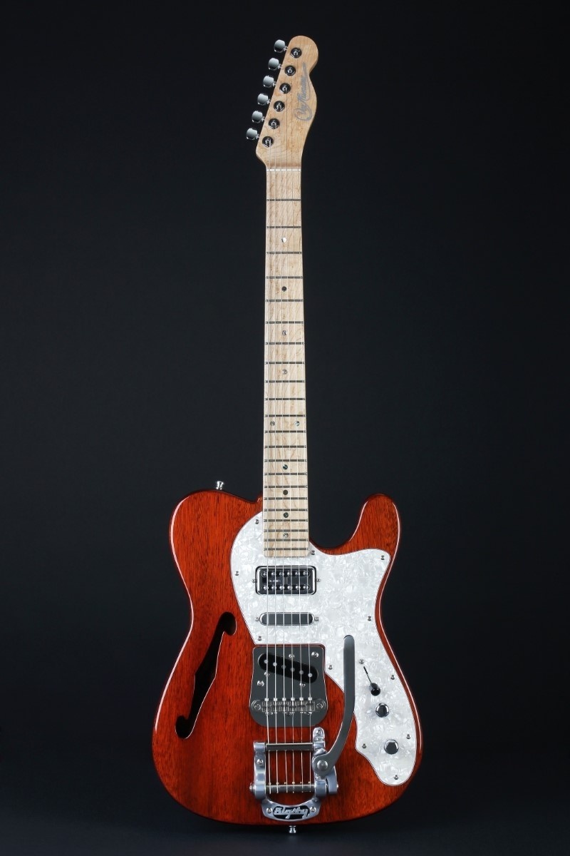 Vox Humana Mahogany Thinline 3-Pickup Tele (2012)