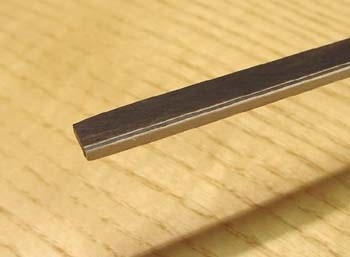 Binding ebony + w/b/w fiber 2 x 6.35 x 870mm