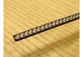Purfling wood/fiber Herringbone 4x2,5x800mm
