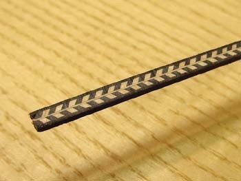 Purfling wood/fiber Herringbone 4x2,5x800mm