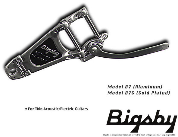 Bigsby B7 Vibrato Tailpiece for Les Paul chrome