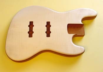 Vox Humana JB Bass body mahogany with flamed maple top