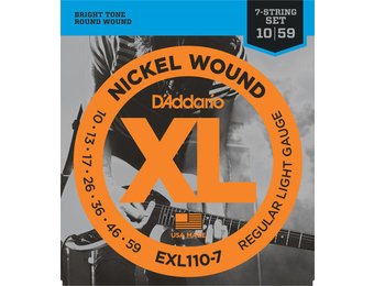 D'addario EXL110-7 electric 7-string set 10-59