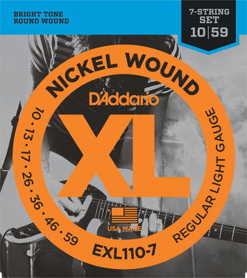 D'addario EXL110-7 electric 7-string set 10-59