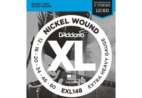 D'addario EXL148 electric guitar strings extra heavy 12-60 C-Tuning