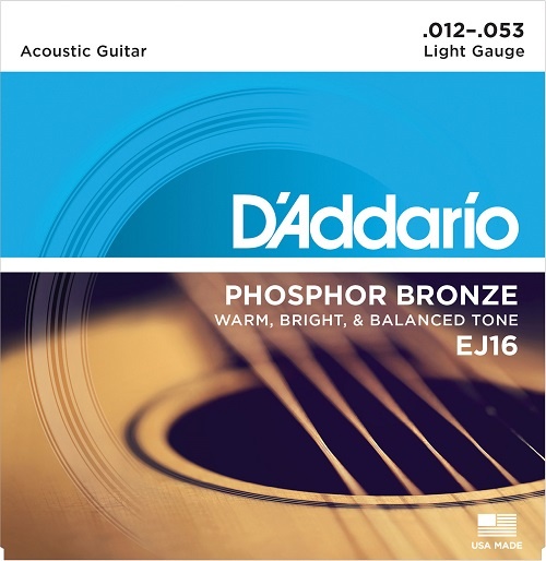 D'Addario EJ16 Phosphor Bronze 12-53