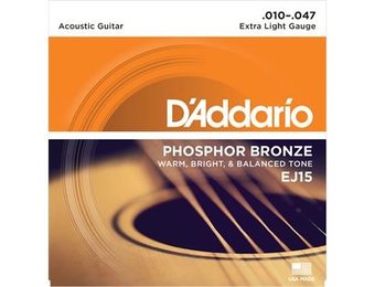 D'Addario EJ15 Phosphor Bronze 10-47