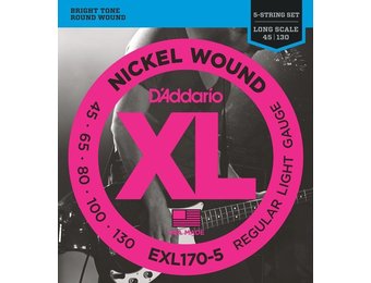 D'Addario EXL170-5 5-String Bass 045-130