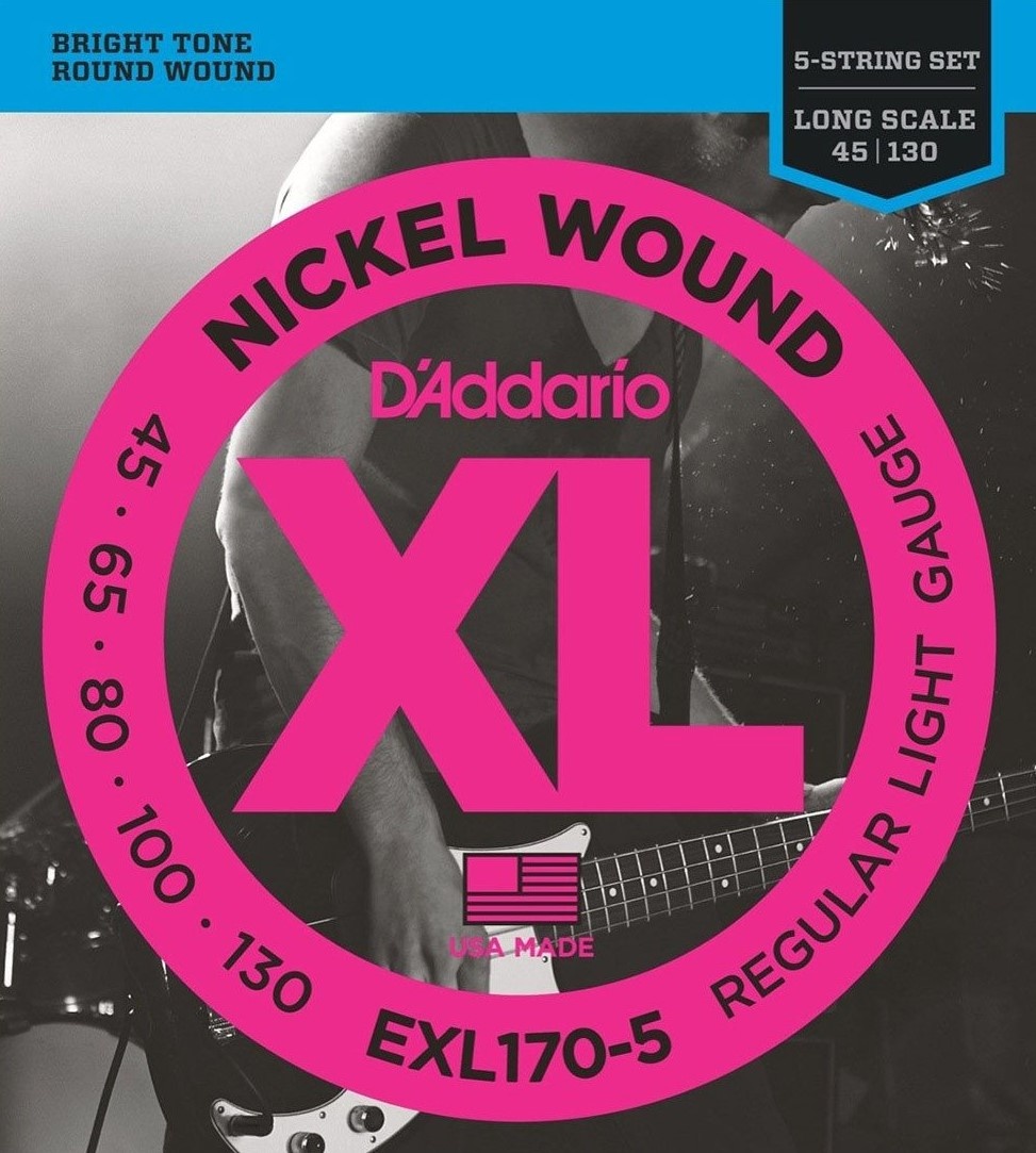D'Addario EXL170-5 5-String Bass 045-130