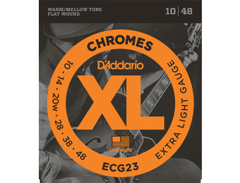 D'Addario ECG23 Chromes Flatwound 010-048