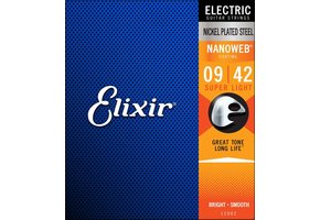 Elixir 12002 Nanoweb Electric Super Light snaren 9-42
