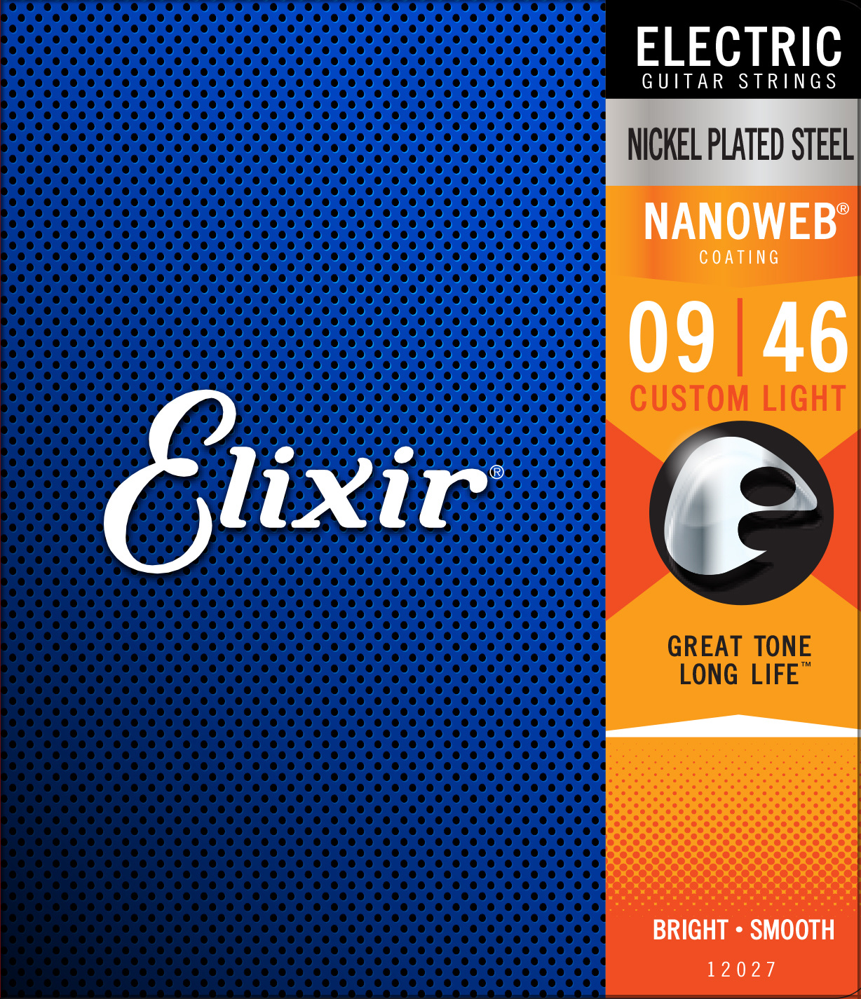 Elixir 12027 Nanoweb Electric Custom Light strings 9-46