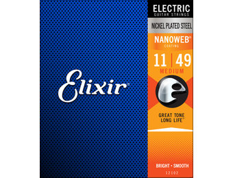 Elixir 12102 Nanoweb Electric Medium snaren 11-49