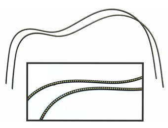 Gebogen set Herringbone binding dreadnought 3x1,5mm