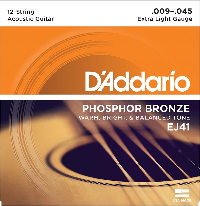 EJ41 12-String Phosphor Bronze XL 009-045