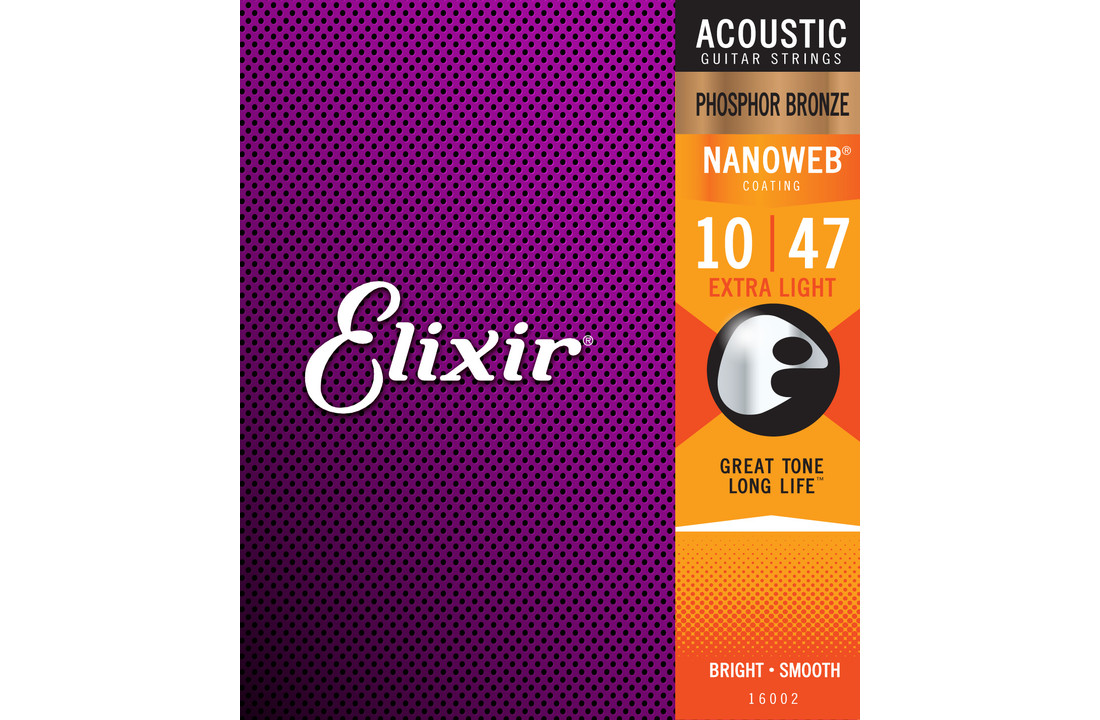 Elixir 16002 Nanoweb Snaren Akoestisch Phosphor Brons Extra Light 10-47