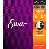 Elixir 16002 Nanoweb Snaren Akoestisch Phosphor Brons Extra Light 10-47