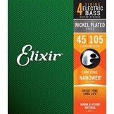 Elixir 14077 Nanoweb  Bass Strings 45-105