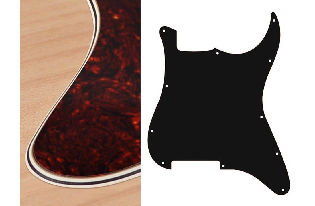 Boston ST-400-TI Stratocaster slagplaat blank (zonder gaten) tortoise 4ply