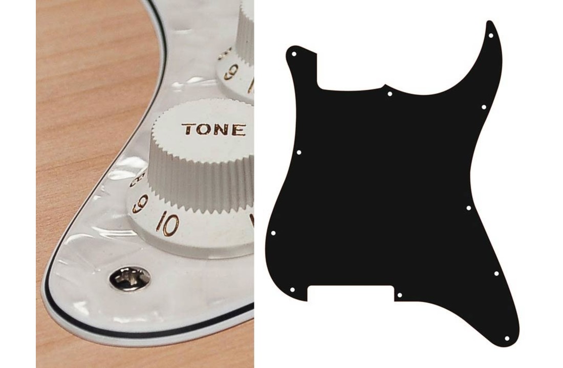 Boston ST-400-PW Stratocaster slagplaat blank (zonder gaten) pearl 3ply
