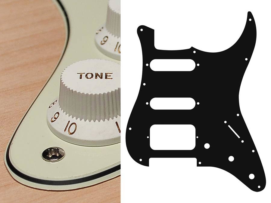 Boston ST-323-M Stratocaster HSS pickguard mint green 3ply