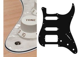 Boston ST-423-PW Stratocaster HSS pickguard pearl 4ply