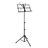Music stand black foldable with bag