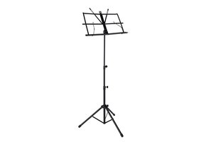 Music stand black foldable with bag