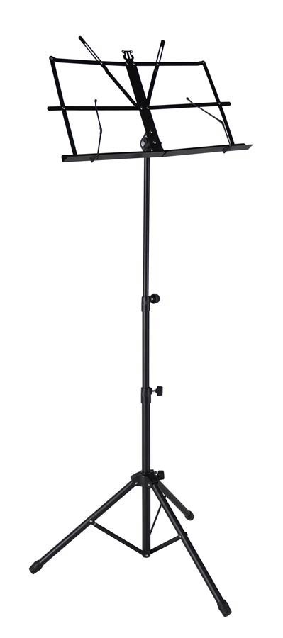 Music stand black foldable with bag