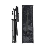 Music stand black foldable with bag