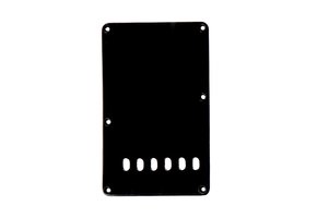 Strat tremolo spring cover  black 1ply