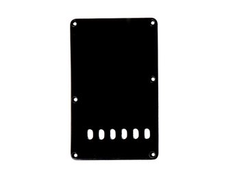 Stratocaster tremolo backplate black 1ply