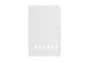 Strat tremolo spring cover white 1ply