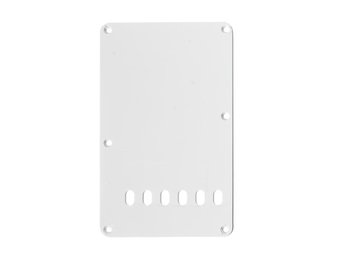 Stratocaster tremolo backplate white 1ply