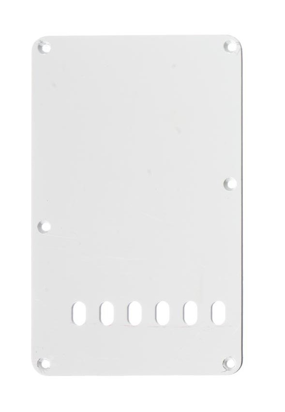 Stratocaster tremolo backplate white 1ply