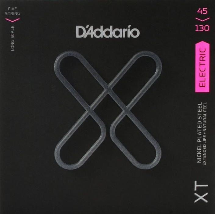 D'Addario XTB45130 Coated 5-String Bass Strings 045-130