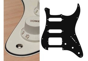 Boston ST-323-VW Stratocaster HSS pickguard parchment 3ply