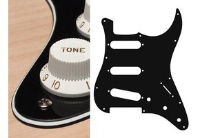 Boston ST-313-B Stratocaster slagplaat zwart 3ply