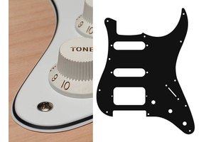 Boston ST-323-W Stratocaster HSS slagplaat wit 3ply