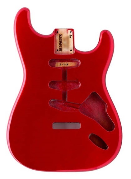 Allparts Candy Apple Red Finished Stratocaster ® body